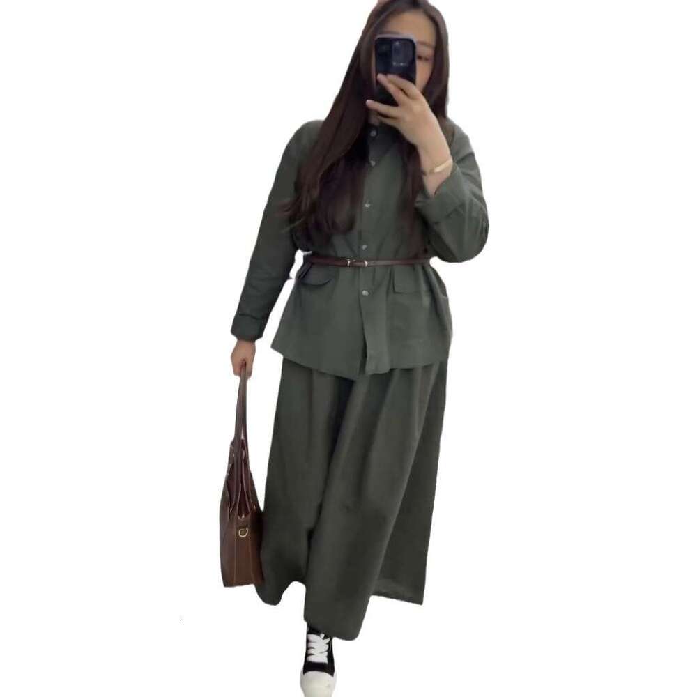 Spring New Women's Button Pocket Solid Color Half Skirt Elegant Fashion Set For Women B5