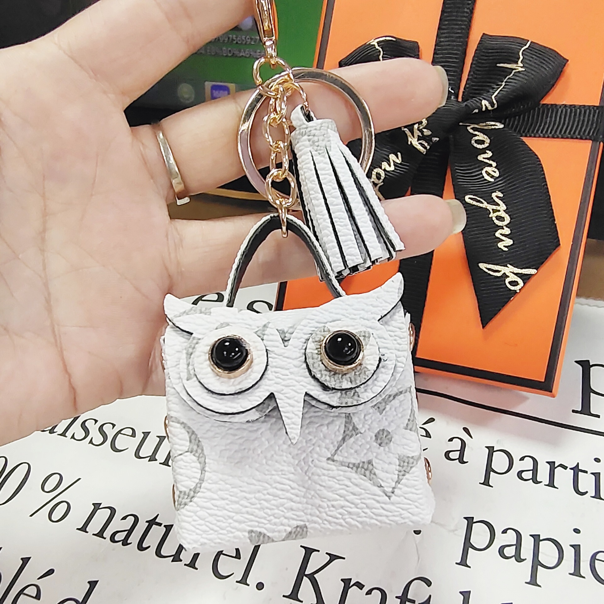 Tassel Owl Key Rings Mini Bag Pendant Leather Coin Purses Keychains Wallet Lanyards Scarf Holder Car Keyrings For Women Girls ddmyMon ddmyMon ddmyMon 