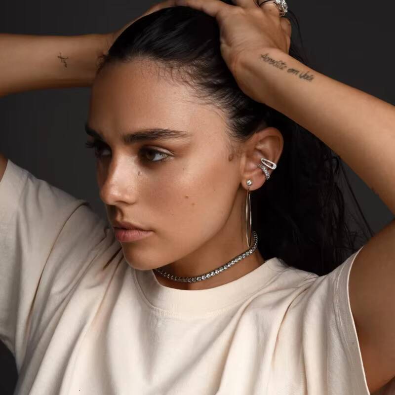 Ready to Ship Tennis Chain 925 Sterling Silver 3mm/4mm/5mm Sparkling Moissanite Tennis Chain