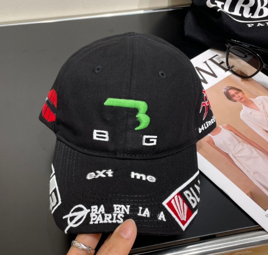 Luxury Balenlines ciagaes hat men's embroidered letter cap casquette women's designer visor hat trendy baseball cap racing hat