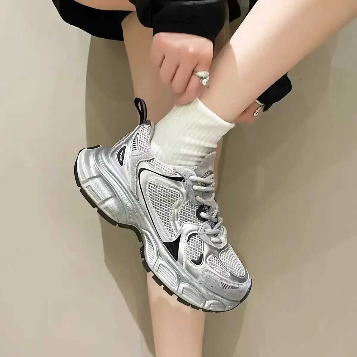 Lace Up High on Platform Ladies Footwear Casual Fashion 2025 Womens Shoes Comfortable and Elegant New Arrival Vulcanized Shoe Z250715