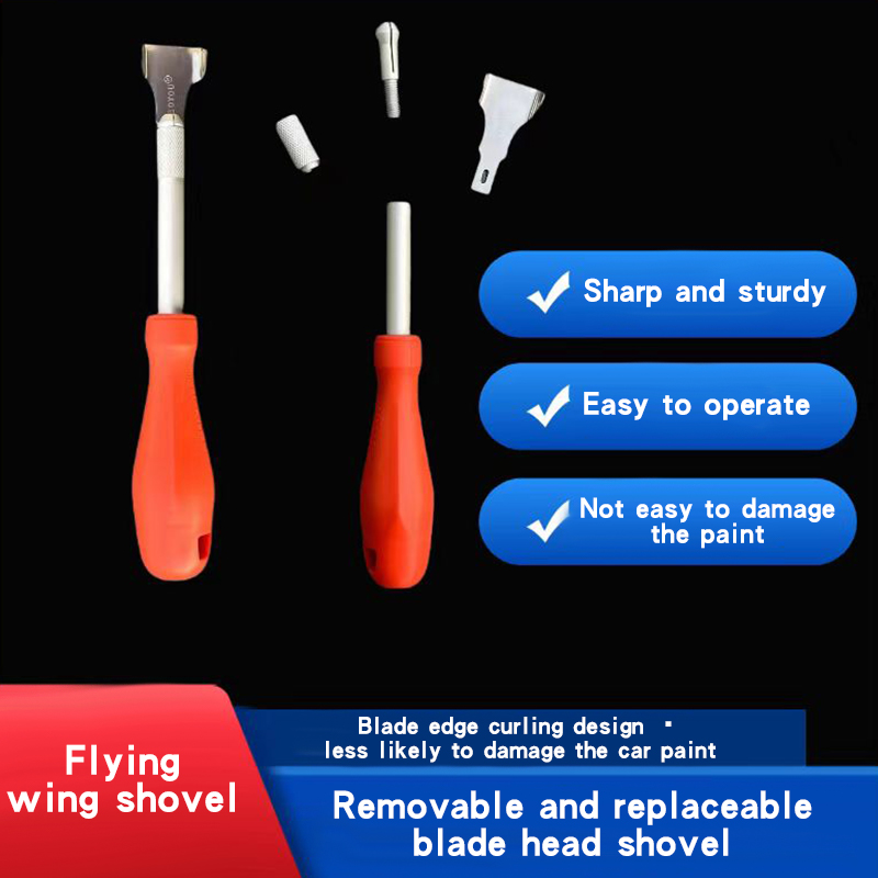 Automotive glass adhesive scraper, designed for various vehicles