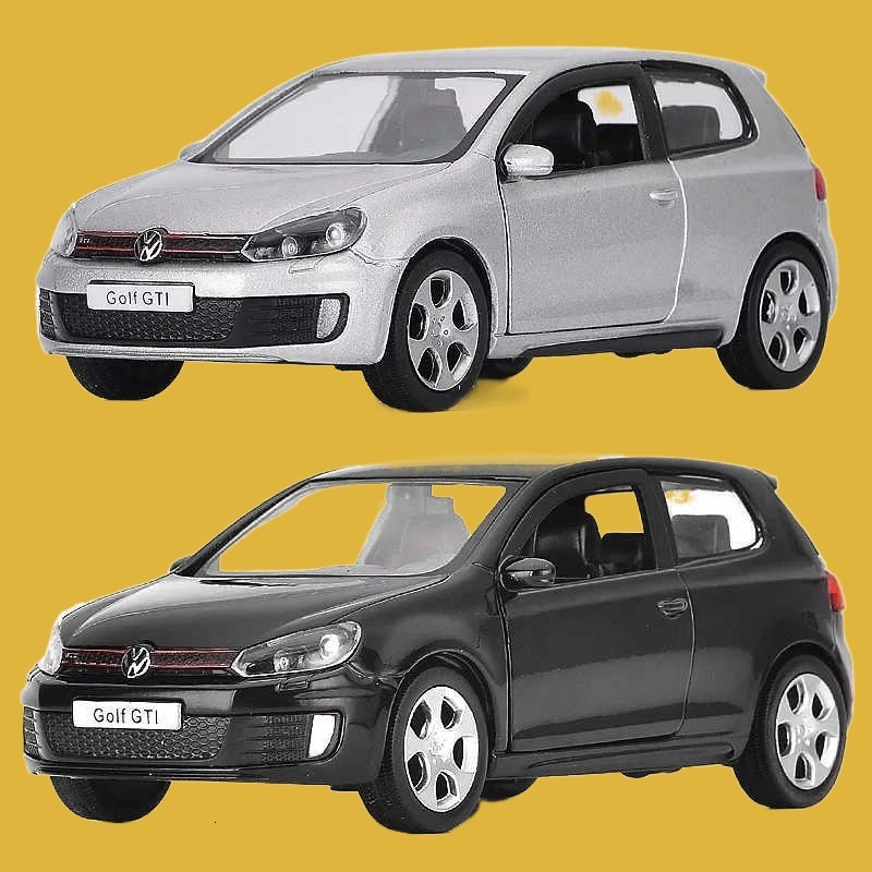 Update Top Quality 1 36 VW 6 Diecasts Car Model To Scale Golf Gti Miniature Alloy Toy Pull Back Vehicle Models For Childrens Giftst250215
