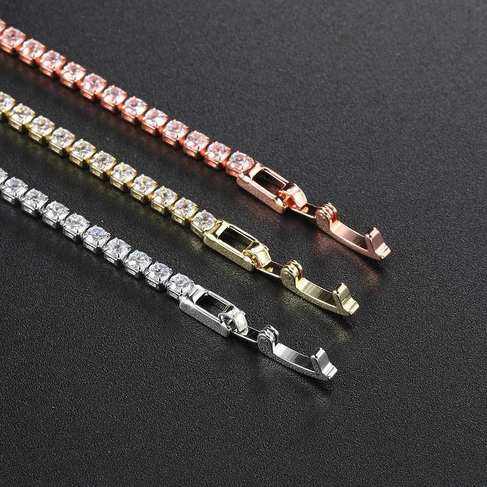 2.5mm Zirconia Tennis Bracelet for Women Crystal Charm Designer Tennis Thin Chain Bracelet in Stock Wedding Jewelry KC128 XJ250715