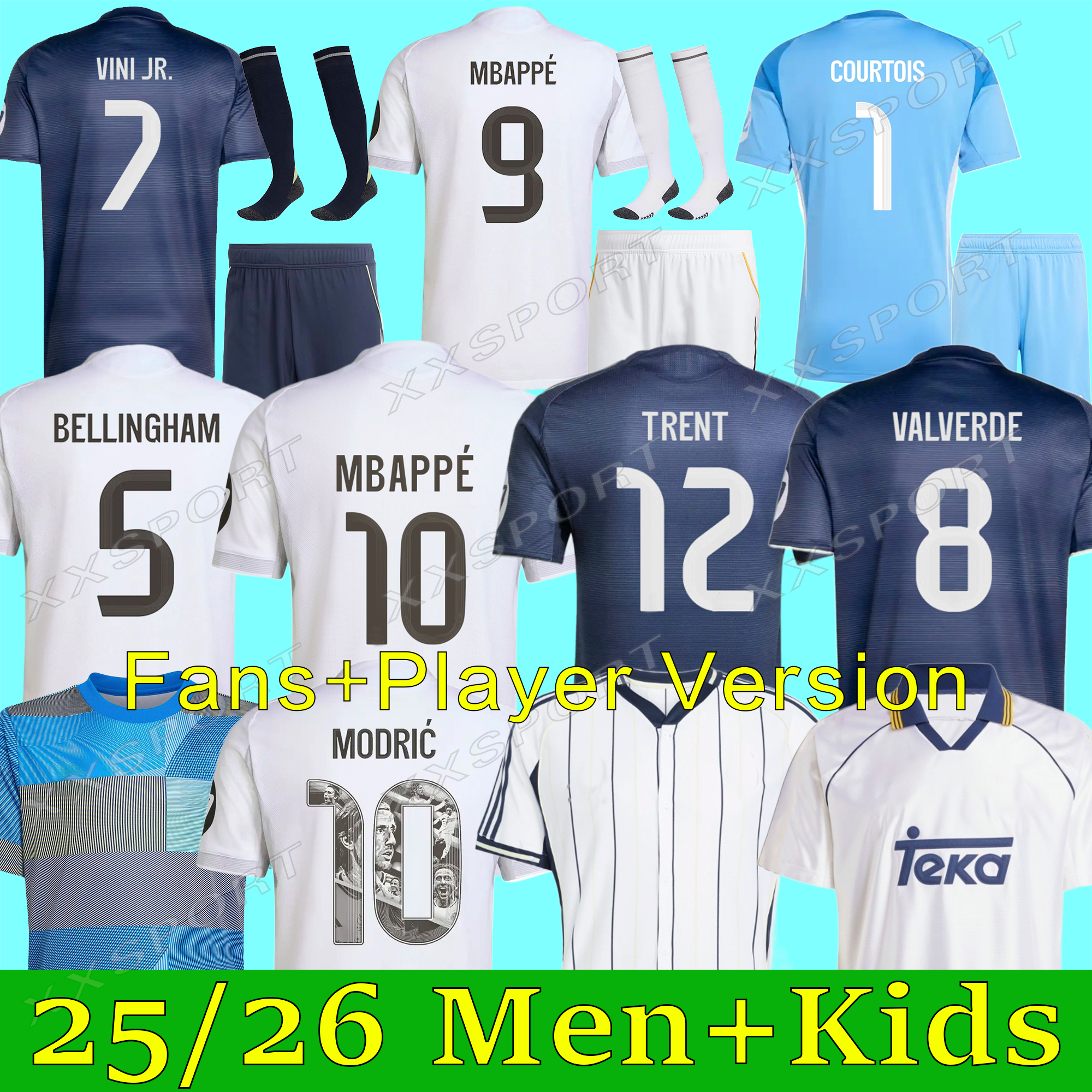 25 26 MBAPPE BELLINGHAM VINI JR soccer jerseys real valverde CARVAJAL 2025 2026 football shirt 4th ALEXANDER ARNOLD Camisetas MaDrIdS men kids kit ENDRICK