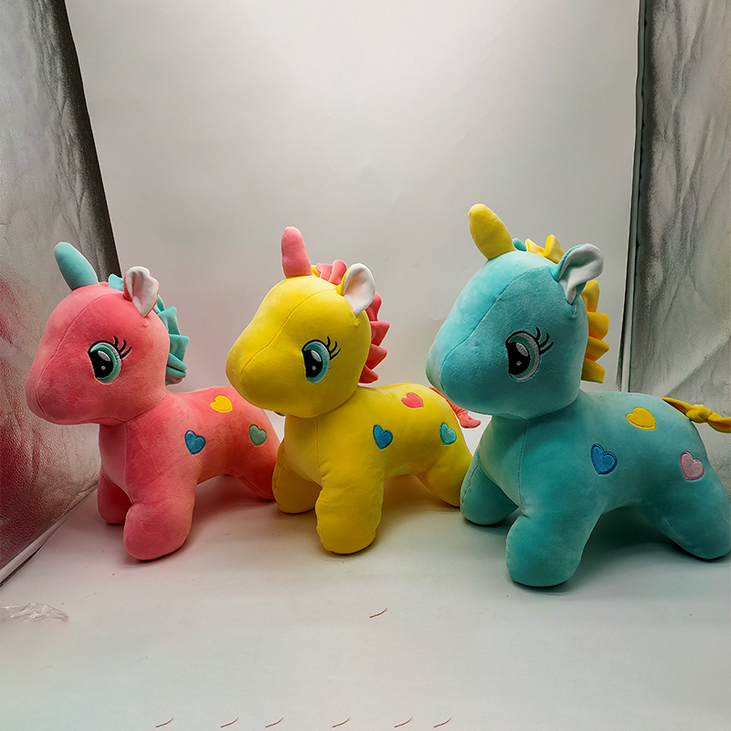 Wholesale of plush toy pendants, cartoon unicorn figurines, hanging decorations, and gifts