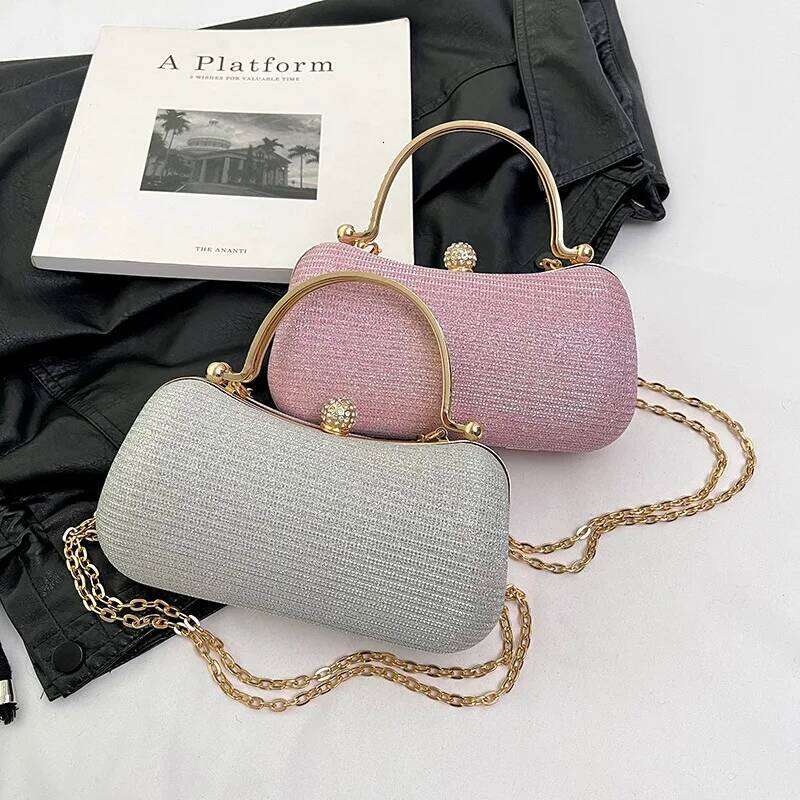 New Fashion Chain Handbag, Banquet Single Cross Shoulder Small Square Bag, Unique Handbag