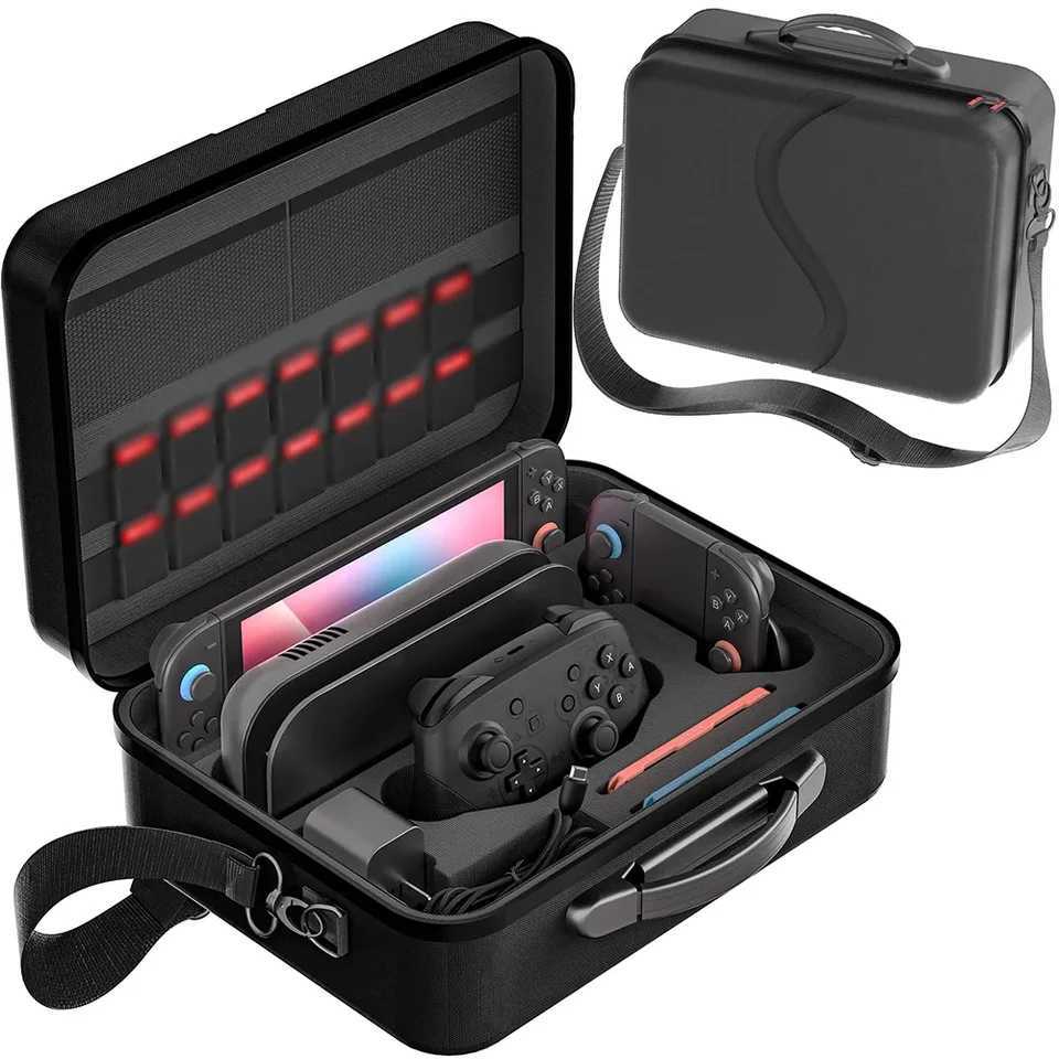 Versatile Waterproof Storage Bag For Nintendo Switch 2 Portable Stylish Travel Carrying Case With Shoulder Strap Game Accessory