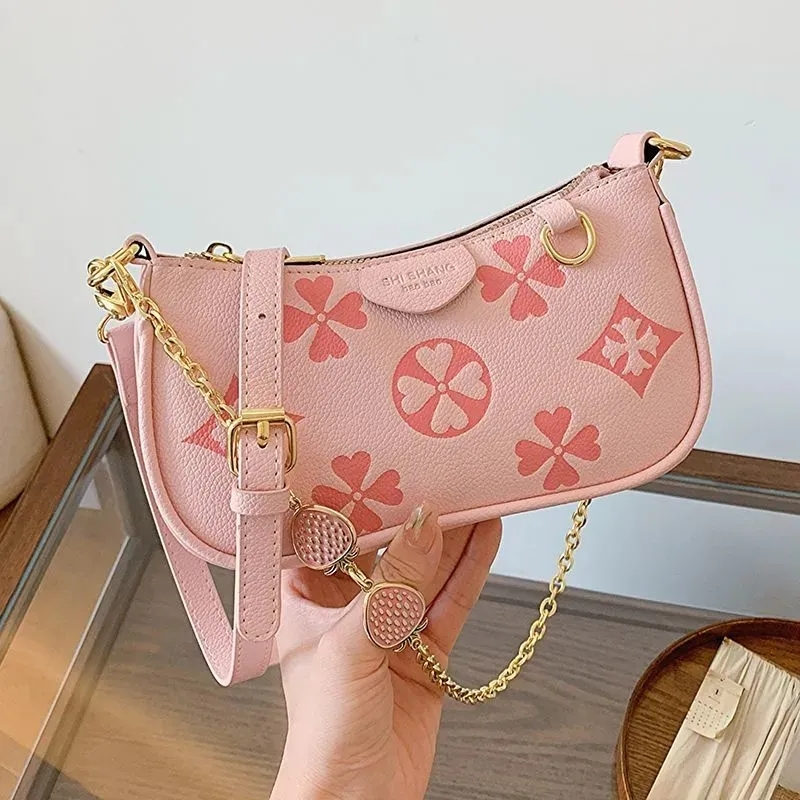 Designer Shoulder Luxury Bag Wallet Fashion Multicolor Chain Leather Handbag New Casual Letter Daily Flap High Quality Womens Purse