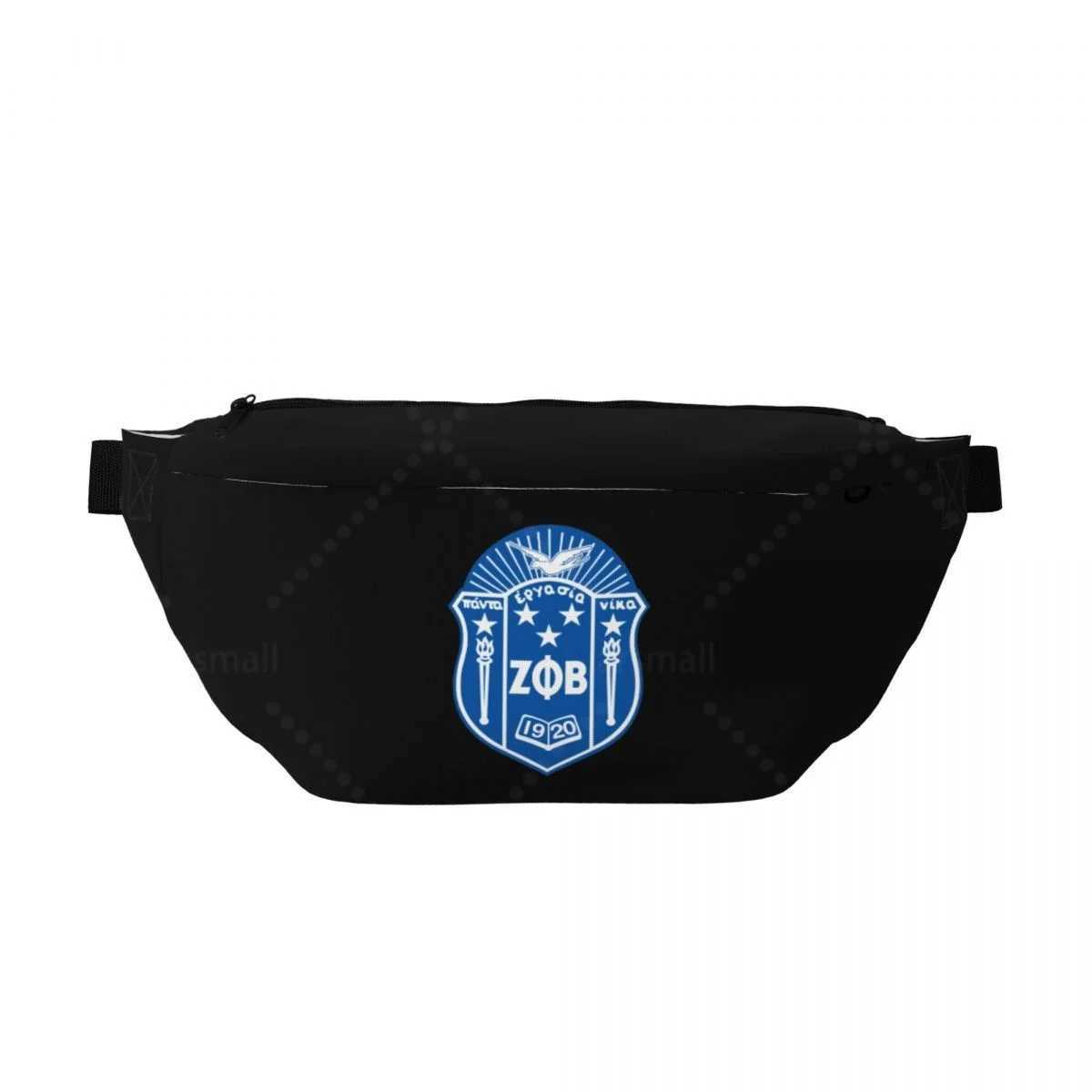 Zeta Phi Beta Travel Waist Pack Personalized Unisex Crossbody Bag Sling Bag with Adjustable Strap for Sports Outdoor