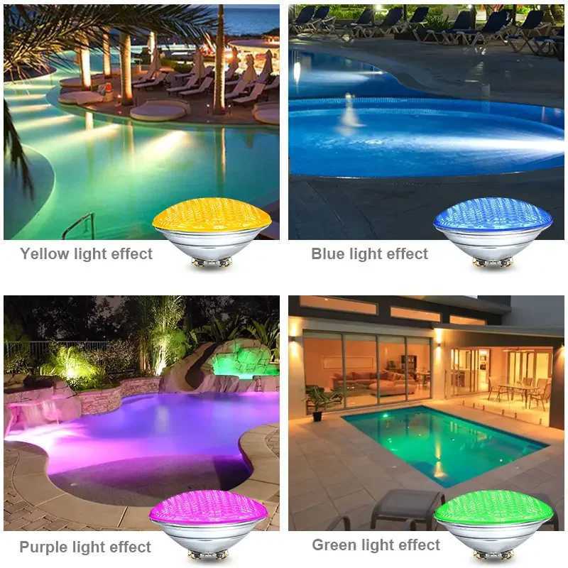 Pool headlights 18W 36W 54W par56 led 12Vac RGB focos led para piscinas warm white cold white X250715