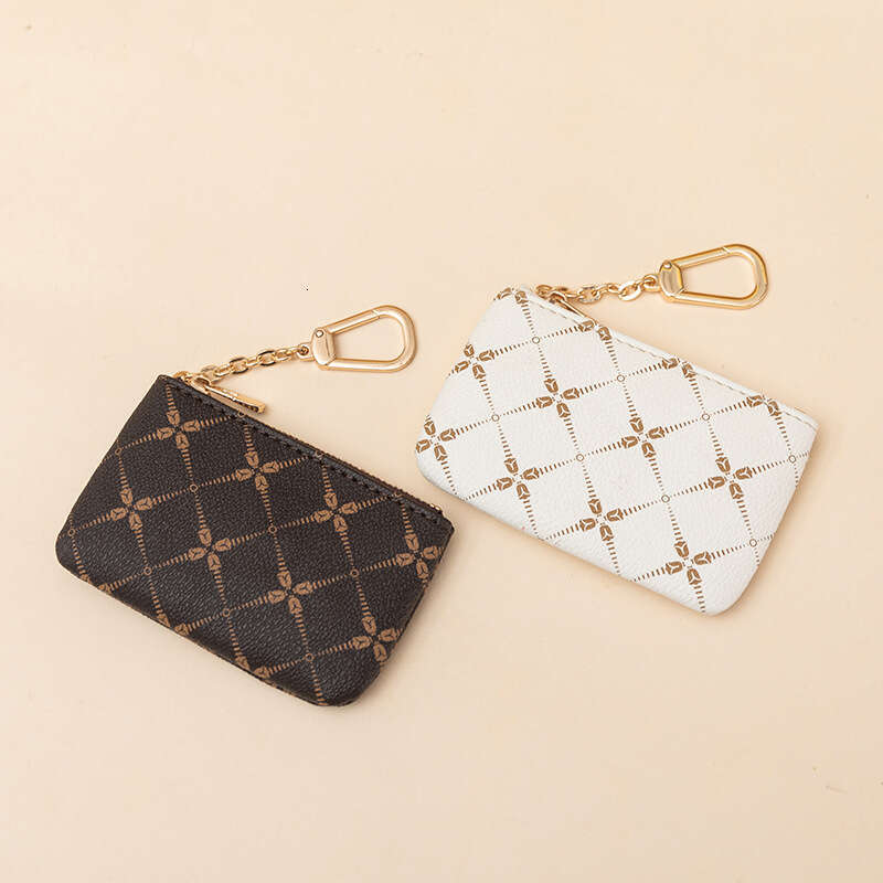Women's Purse 2024 Quilted Print Zipper Storage Simple Card Holder Mini Coin Bag Accessories Pendant