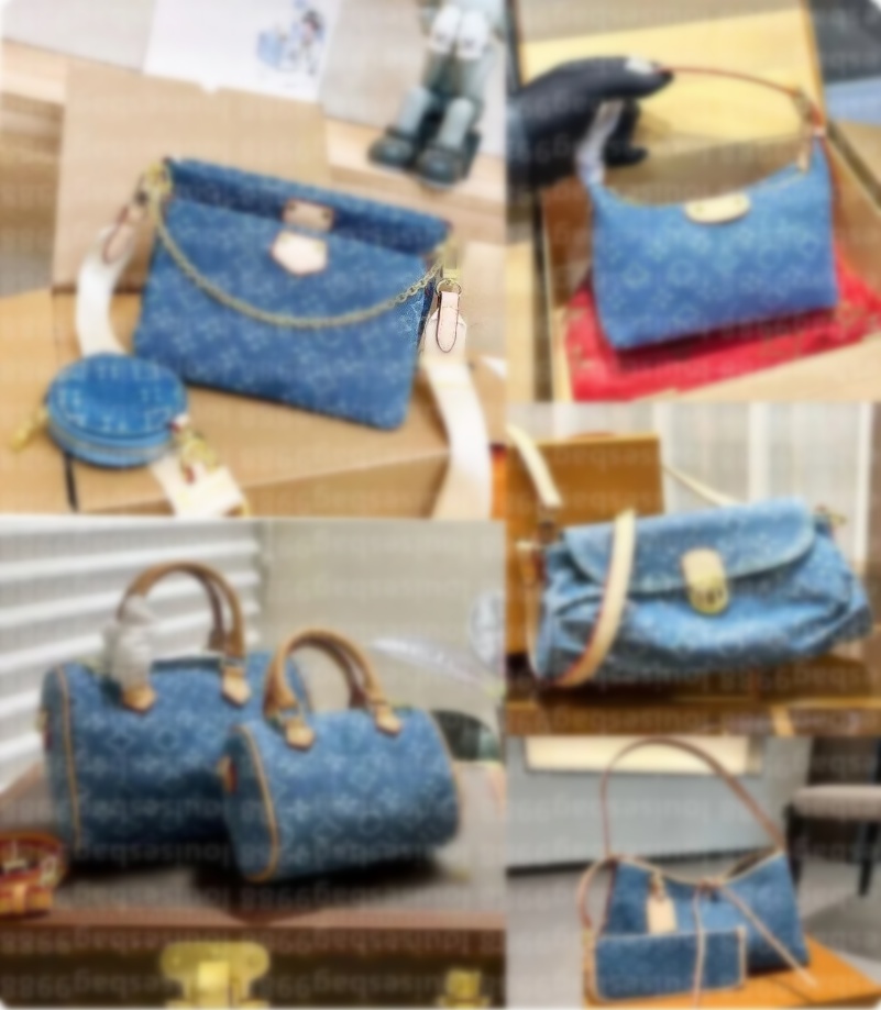 Luxury blue designer tote bag designer bag jean beach bags many style designers purses designer woman handbag jeans letters book totes bag purse mini bag canvas bag
