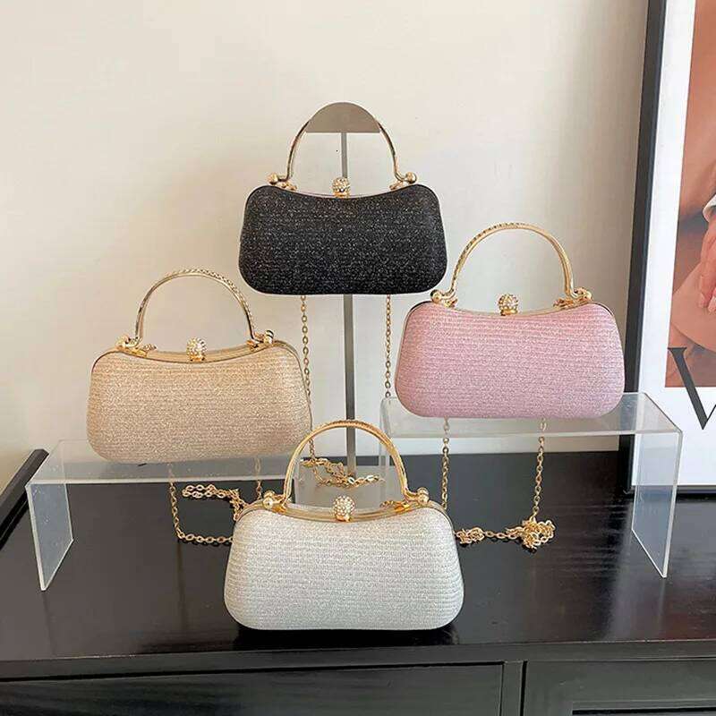 New Fashion Chain Handbag, Banquet Single Cross Shoulder Small Square Bag, Unique Handbag