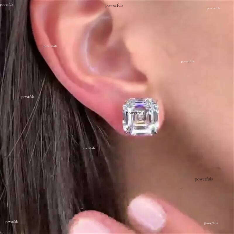 20 Styles Trendy Lab moissanite Stud Earring original sterling sier Party Wedding Earrings for Women Bridal Jewelry Gift