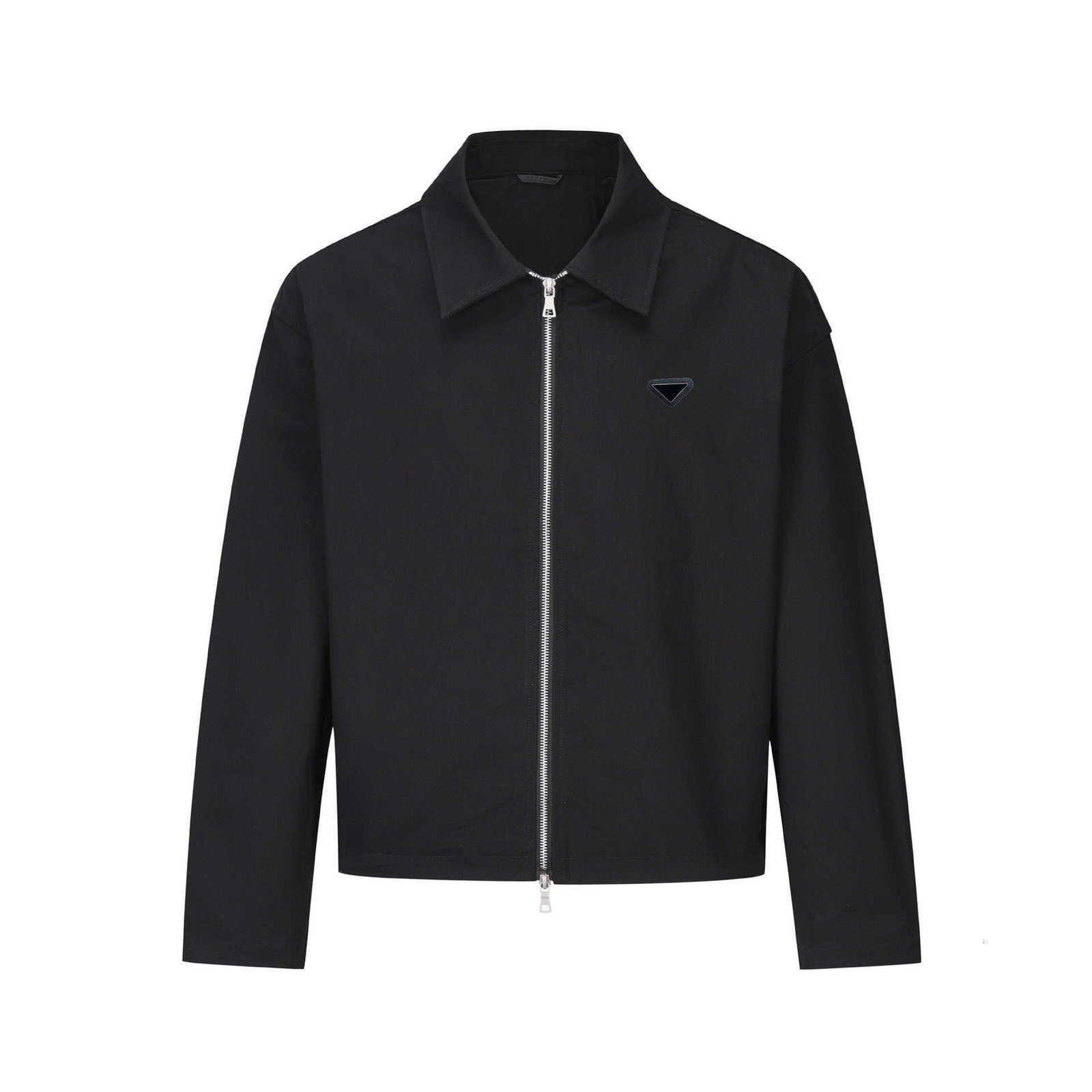 Men's Jackets Designer High Street Simple Turn-Down Collar Jacket Trendy Brand Versatile Man Short Casual Black Top Coat