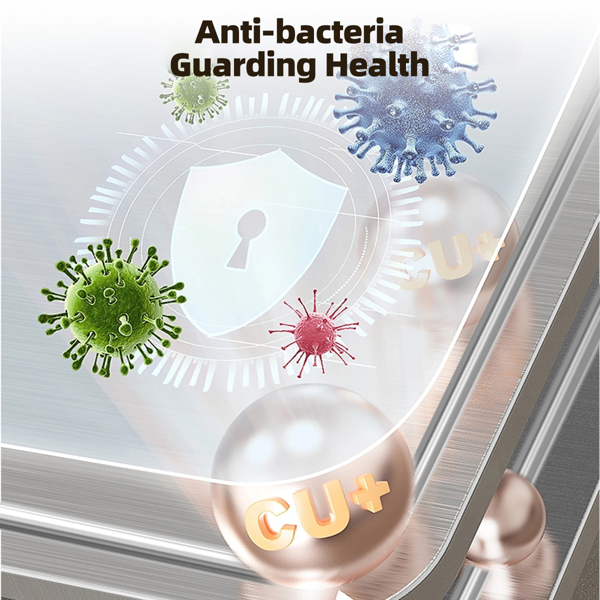 Double-Sided Antibacterial Stainless Steel Cutting Board with New Groove Design - Mildew Proof & Durable 304 stainless steel material