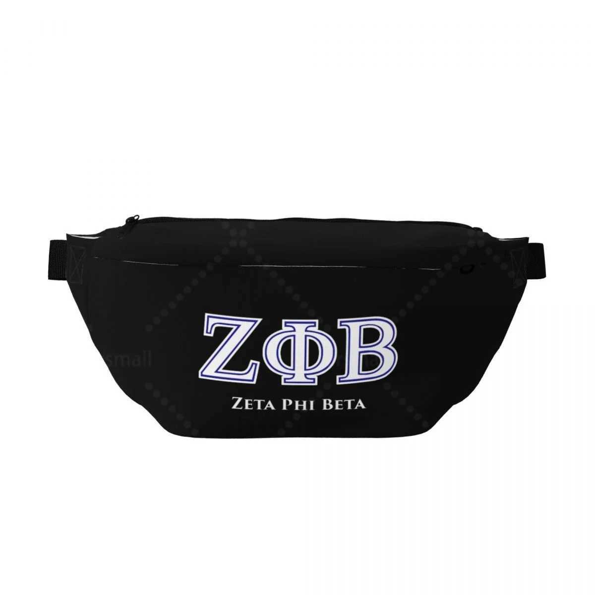 Zeta Phi Beta Travel Waist Pack Personalized Unisex Crossbody Bag Sling Bag with Adjustable Strap for Sports Outdoor