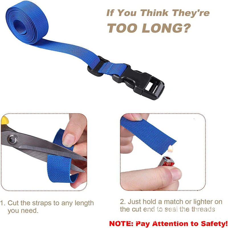 4 pieces of luggage straps for suitcases with adjustable buckle 250708