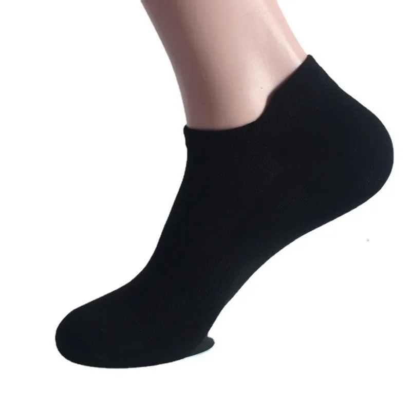 6 Pairs Ankle Socks and Mens Couple Student Cotton Ear Plus Size Mesh Athletic Sports Running Solid Color Boat 250714