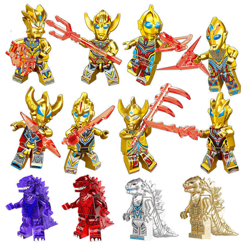 8 Superhero Ninja PUBG Pixel World Building Blocks Figures Educational Assembly Toys