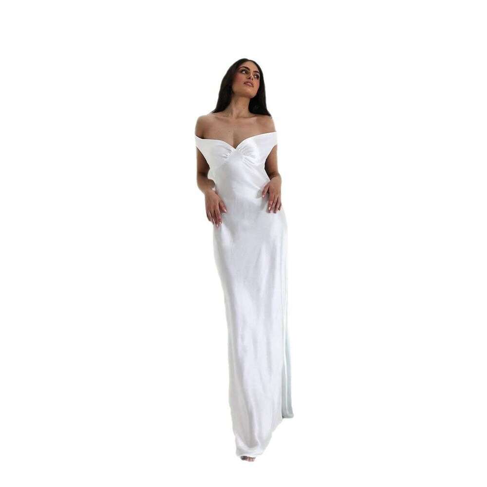 New Women's Elegant Sexy Backless Strapless Off-Shoulder Fashion Dress B5