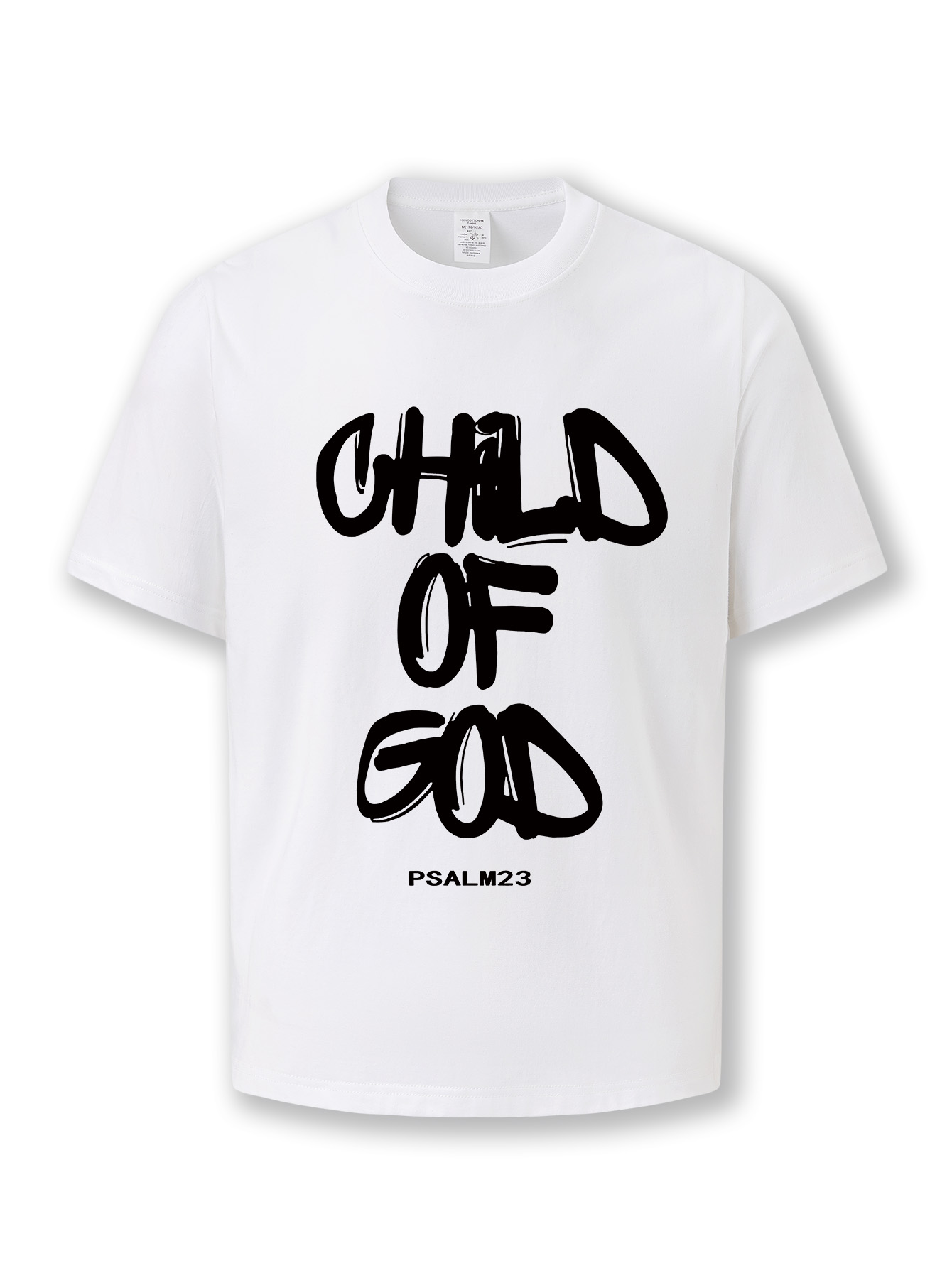 Printed T-Shirts Summer casual short-sleeved cotton T-shirts for men and women, with a round-neck top featuring artistic letter pattern design