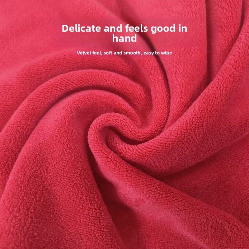 New Household Cleaning Cloth Thickened Absorbent Microfiber Wash Multi-Specification Quick-Dry Car Wiping Towel
