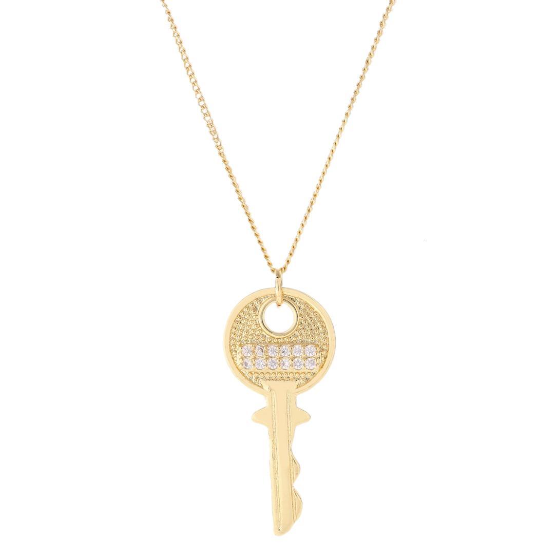 Luxury Jewelry Designer Jewelry European And American Trendy Hip-hop Necklace Key Pendant Necklace Jewelry Cool And Stylish Personality Fashion Versat
