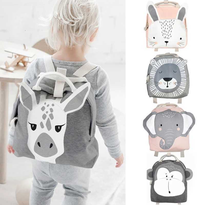 Ins Nordic Children Backpacks Animals Design Girl Boys Backpack Toddler Kids School Bags Kindergarten Cartoon Rabbit Bag X2507151