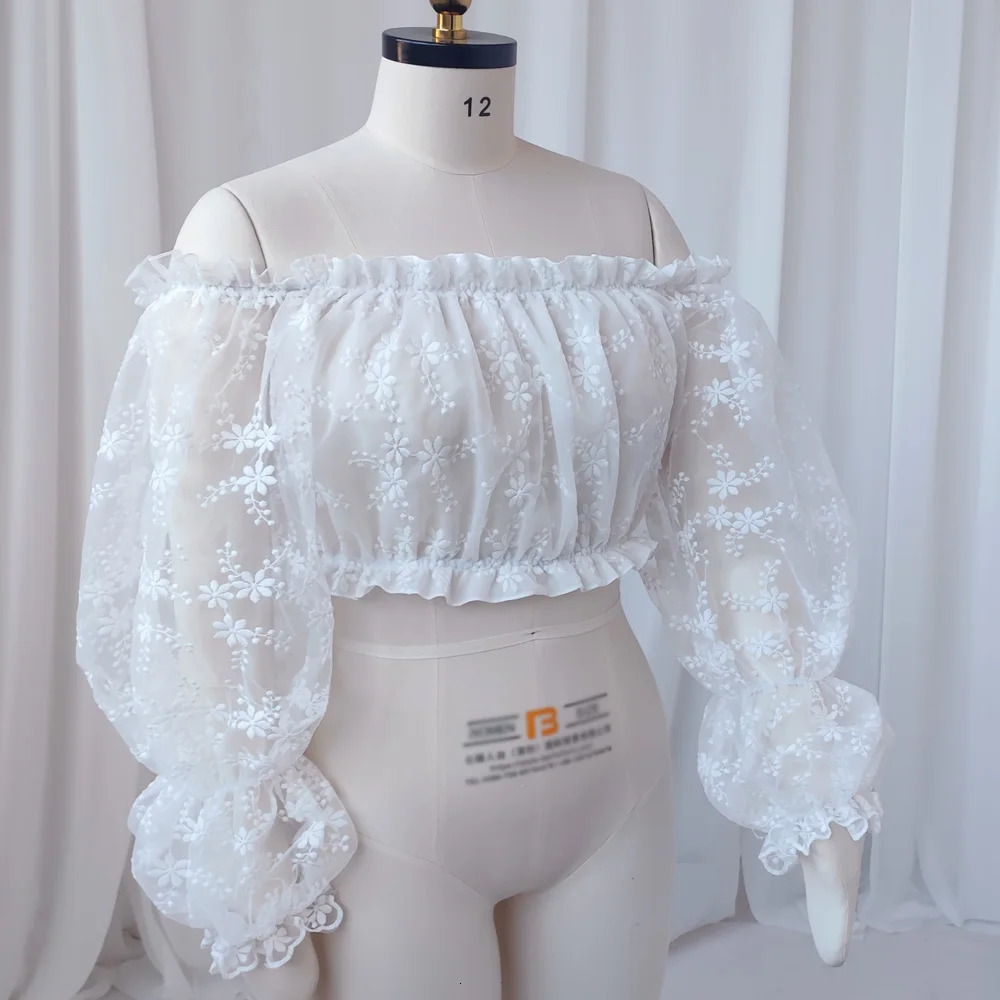 Bohemian Po Shooting Pregnancy Dress Lace One Shoulder Short Top Linen Cotton Dress Maternity Dresses For Baby Showers 250715