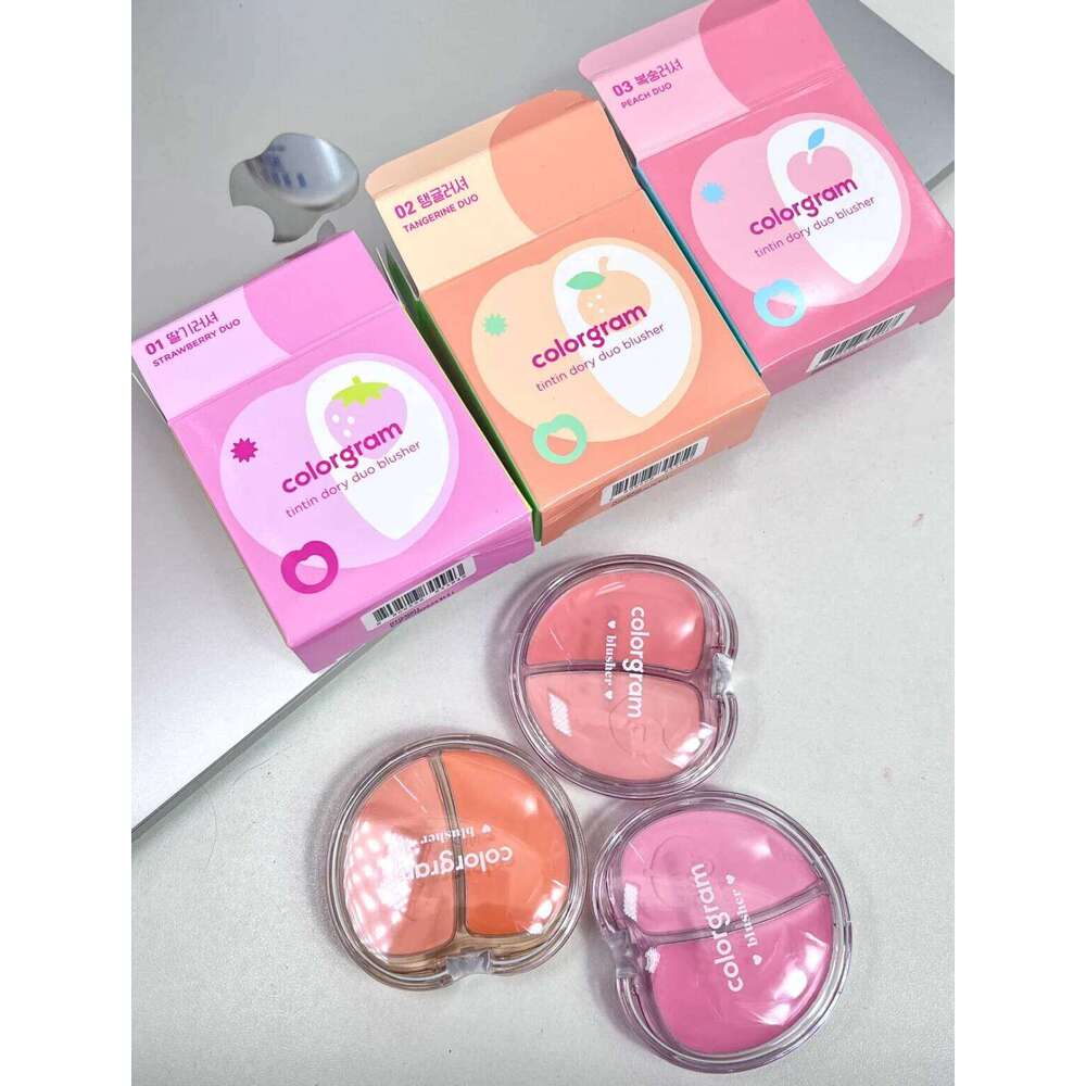 Colorgram Two-Tone Dory Duo Juice Blush Cream Powder Natural Nude Matte Makeup X250715