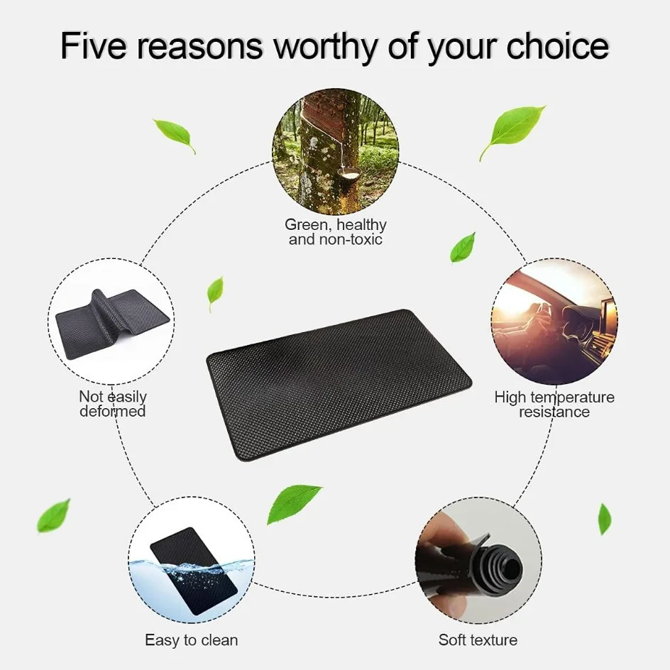 Car Dashboard Sticky Slip PVC Mat Auto Non Slip Sticky Gel Pad Universal Non-Slip Car Magic Dashboard Sticky Adhesive Mat 250809