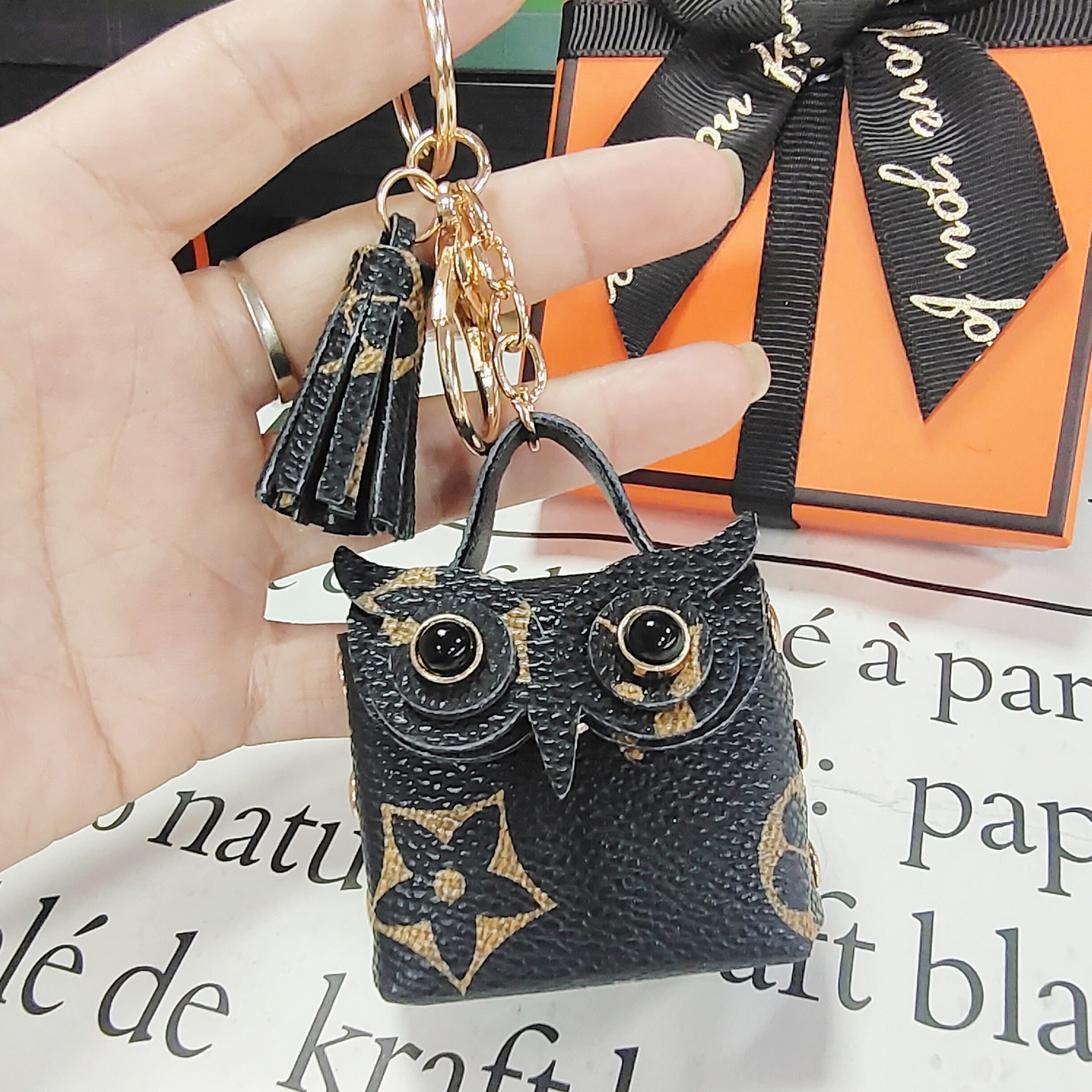Tassel Owl Key Rings Mini Bag Pendant Leather Coin Purses Keychains Wallet Lanyards Scarf Holder Car Keyrings For Women Girls ddmyMon ddmyMon ddmyMon 