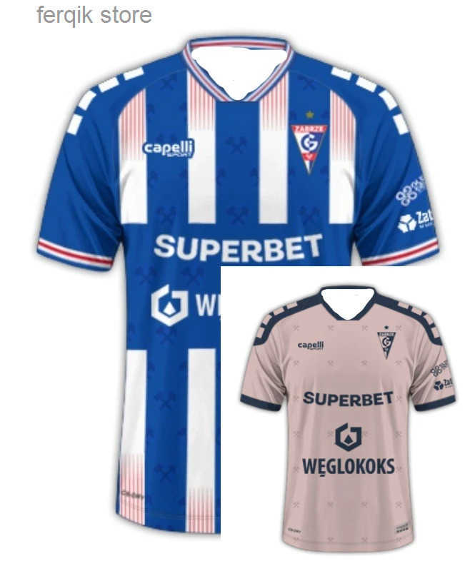 3D Printed Breathable Sweat Absorbing Motorcycle Sports Shirt Breathable Motorcycle Goalkper Zabrze 2025-26 Home Jersey S251114