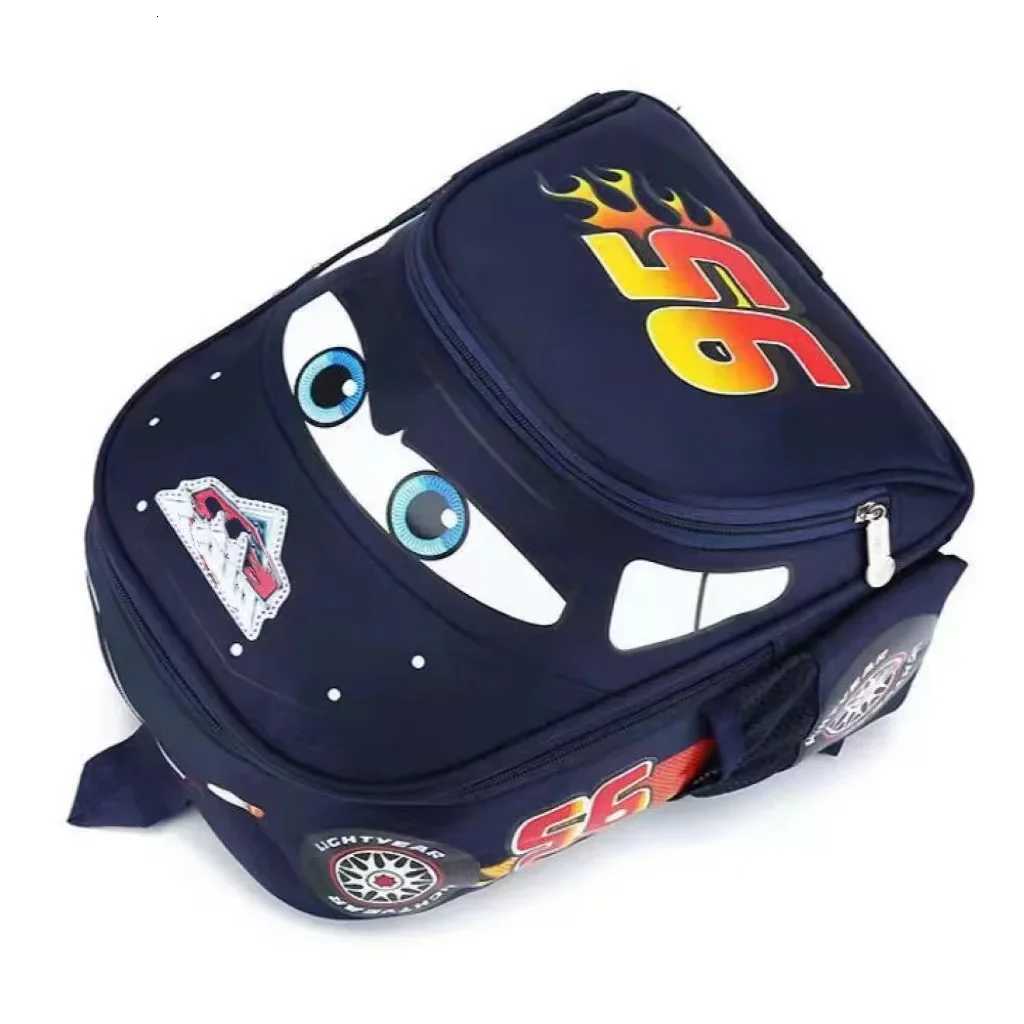 Cool and Handsome Cartoon Car Shaped Childrens Backpack Nylon Waterproof Backpack Lightweight Mom Bag for Going Out X2507151
