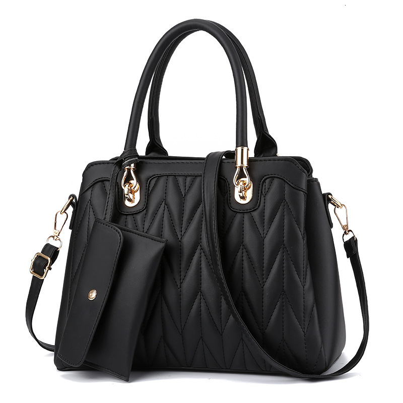 Designer Mother-Daughter Handbag 2021 New Embroidered Quilted Fashion Versatile PU Leather Shoulder Crossbody Light Luxury Women's Bag