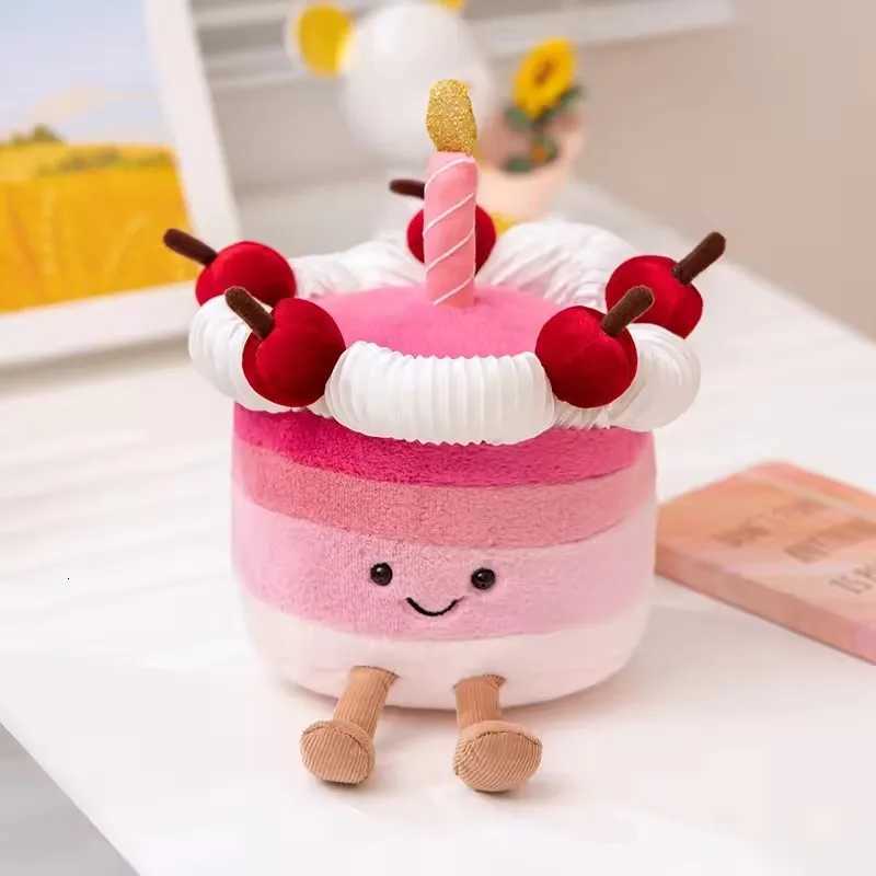 25th Anniversary Orange Birthday Cake Limited Plush Doll Home Desktop Ornaments Birthday Gift Pet Interactive Toy 15cm XJ250715