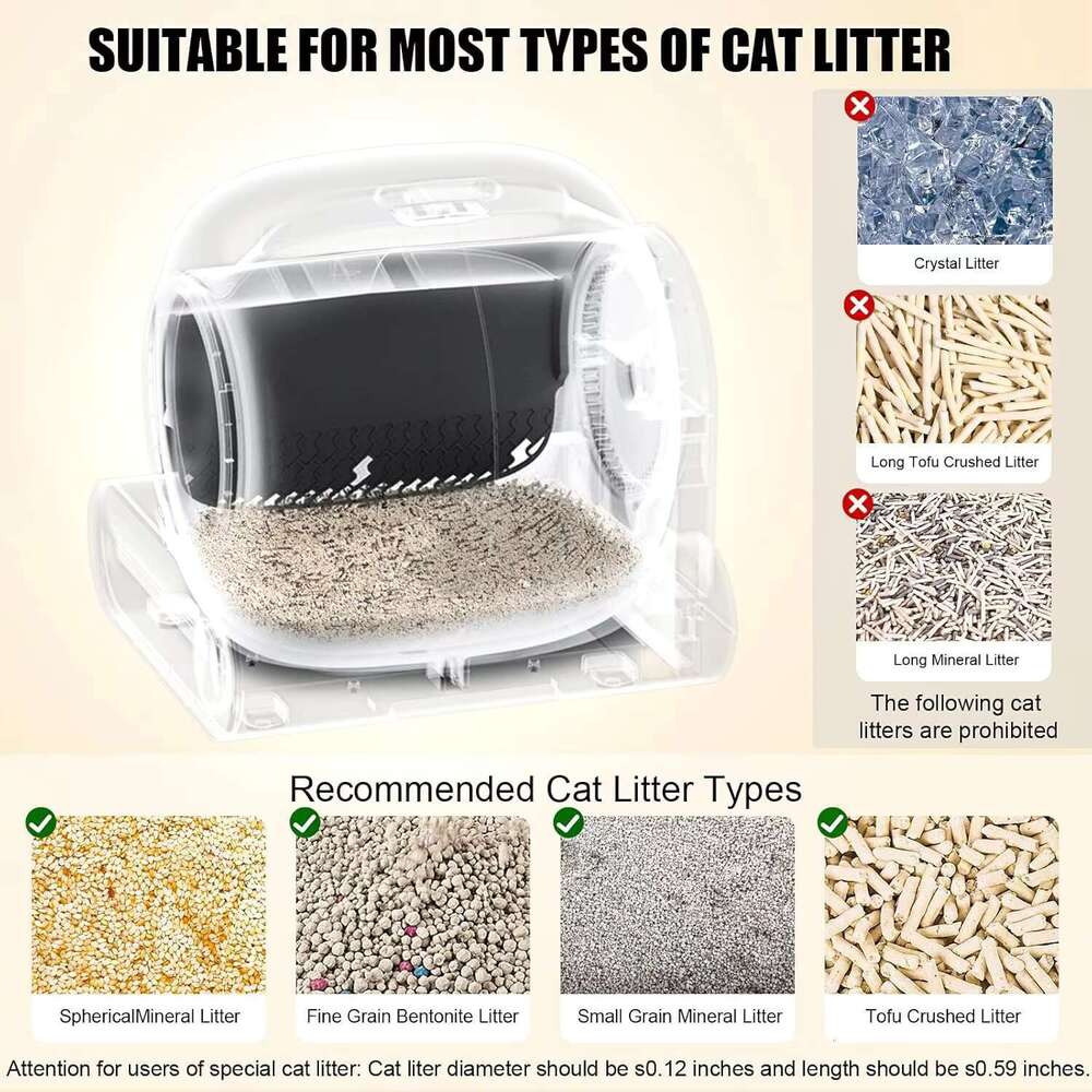 Pet Boxes for Cats Scoop 3 Tray Sifting Self-pack Smart Disposable Self Cleaning Semi Automatic Cat Litter Box