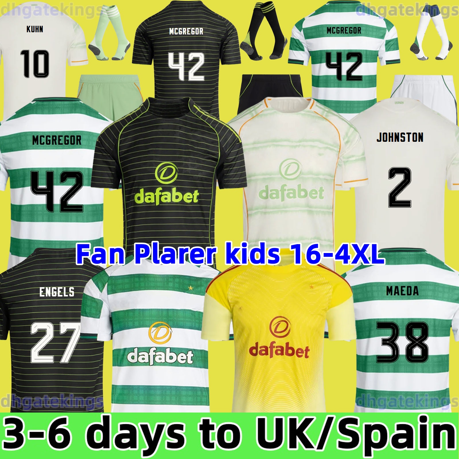 JOTA celticfc jerseys 25 26 Irish Origins Soccer Jerseys REO KUHN CARTER-VICKERS McCOWAN MCGREGOR 2025 2026 DAIZEN BAIN Football Shirts Goalkeeper Men Kids Kits