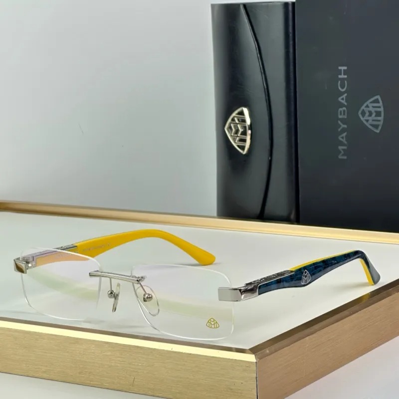 Maybach Eyewear THE ARTIST III TOP Quality Designer Sunglasses Fashion Optical Glasses Multicolour Rimless Classic Sunglasses For Men Women With Box Size 56-18-140