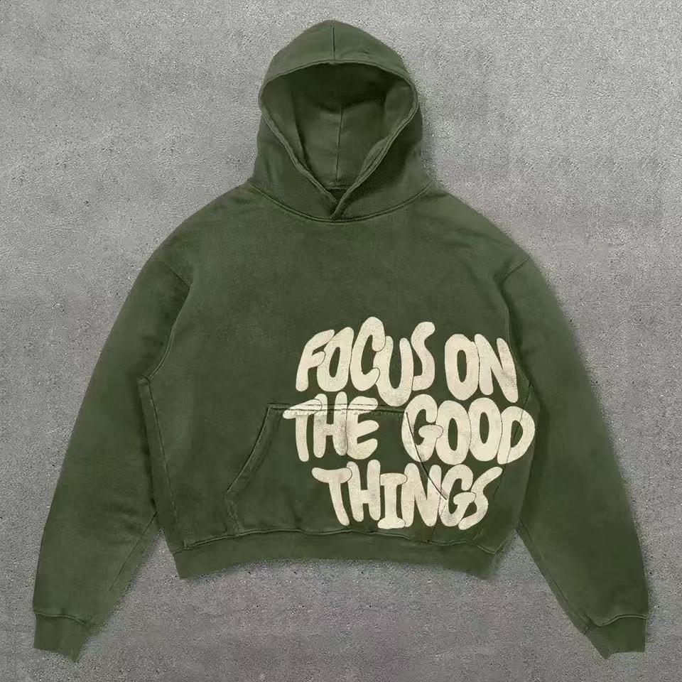 Free shipping new design hoodie Round neck printed men's hoodie cotton autumn and winter loose and fashionable versatile top