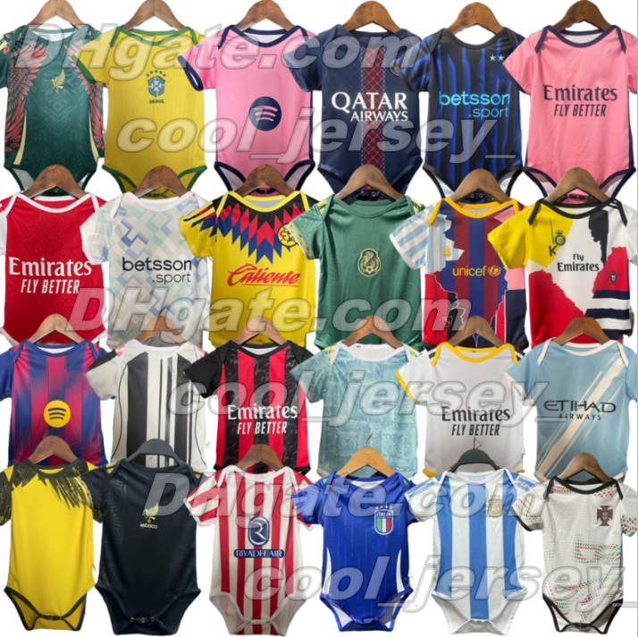 25 26 Baby Football Jerseys Madrids Home Away italy national Clothes AC Inter Mexico HAVERTZ Portugal CFC KIWIOR TOMIYASU J.TIMBER Argentina kids BB baby kit Shirts