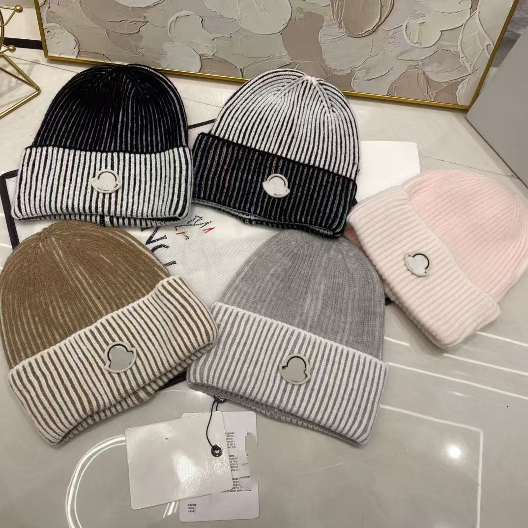 Designer New Winter Knit Beanie - Warm Wool Hat, Cold-Weather Cap