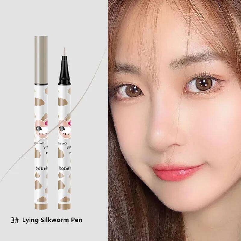 Liquid Lying Silkworm Eyelash Pen Quick Dry Waterproof Long-lasting Black Brown Eyeliner Pencil Beauty Eyes Makeup Tool X250715 X2507