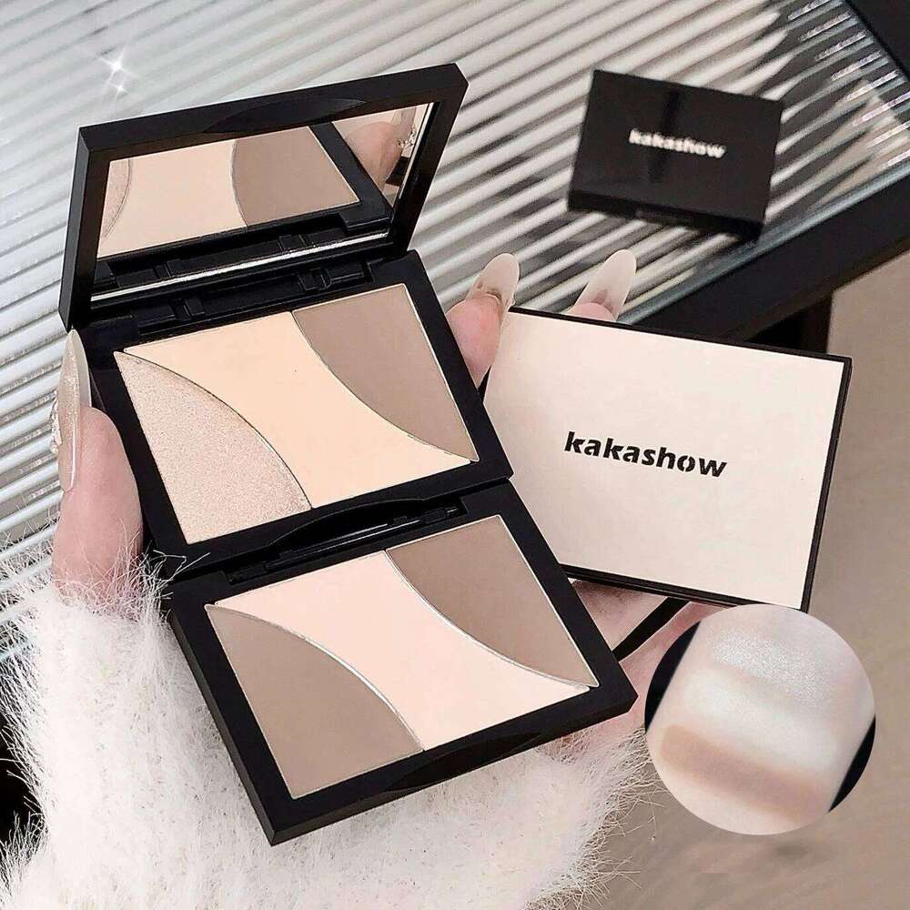 Kakashow Three-color Nose Shadow Contouring Highlight All-in-one Palette X250715
