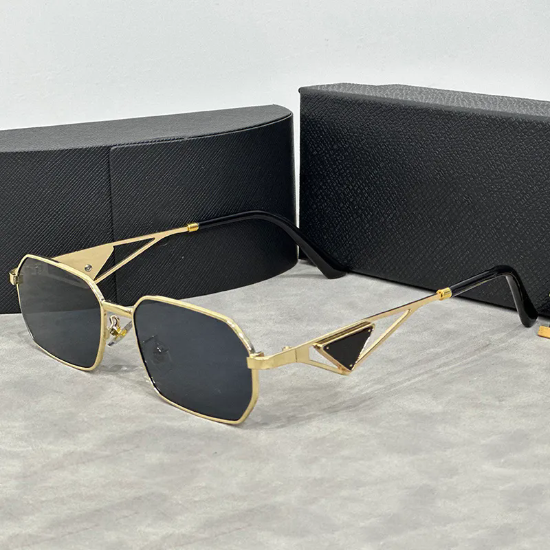Sunglasses Designer Sunglasses for Women Side letters metal triangle Sunglasses For Men sunglasses Eyeglasses Goggle Outdoor Beach