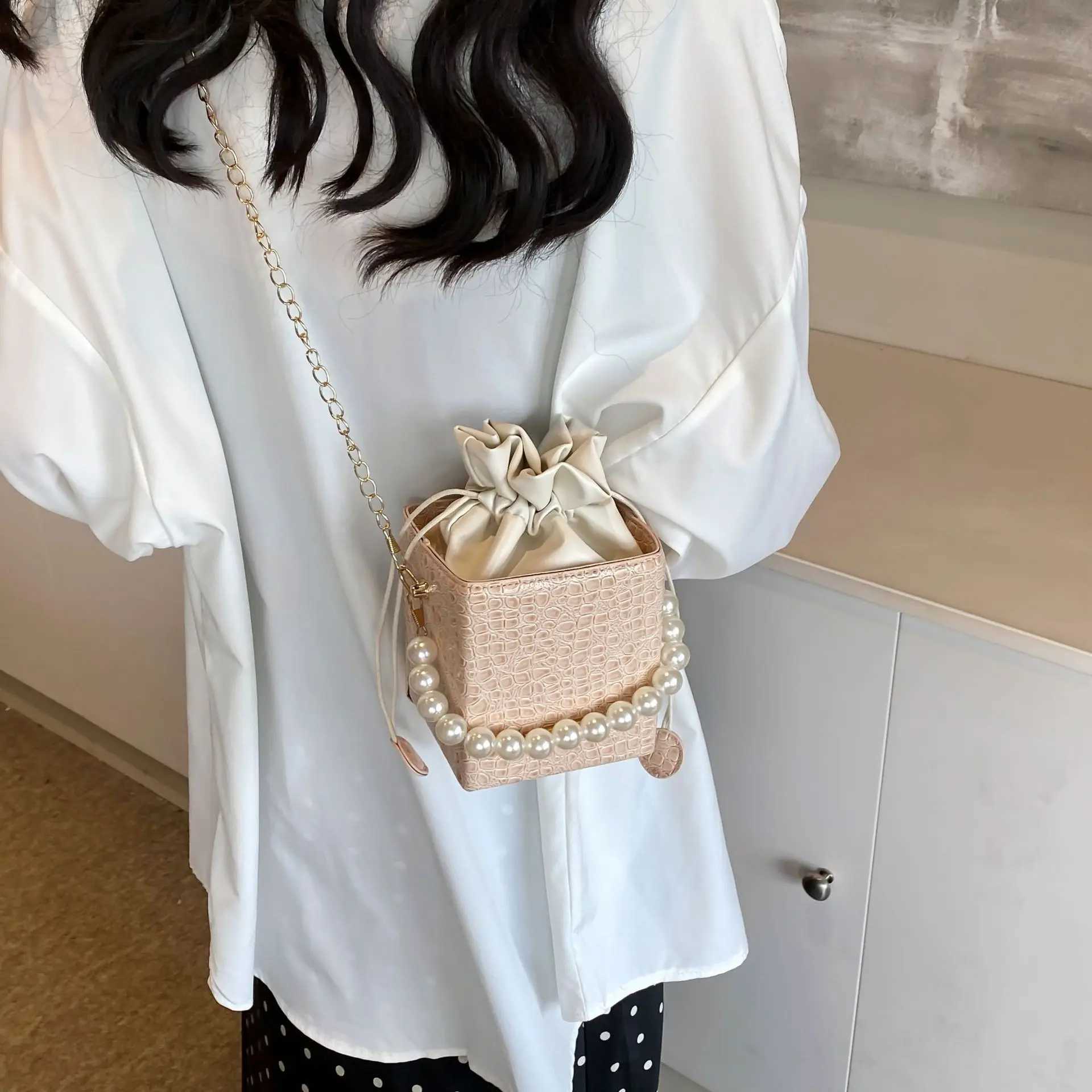 Personalized Strap Box Bag Womens New Summer Foreign Style Popular Portable Chain One Shoulder Crossbody Bag