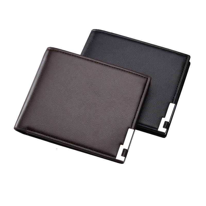 Coin Purse Popular Space-saving Wallet Purse Faux Leather Men Handbag