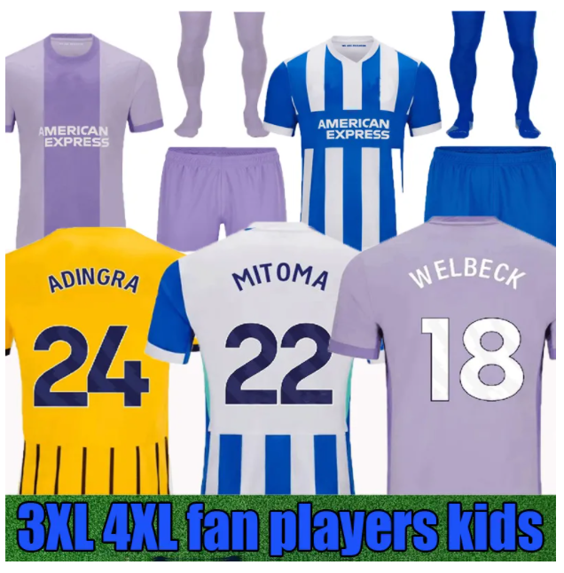 25 26 ANSU FATI BHAFC soccer jerseys GROSS 2025 2026 WELLBECK Seagull football shirt MARCH ENCISO PROPPER LAMPTEY FERGUSON CAICEDO Men Kids Kit Brightons